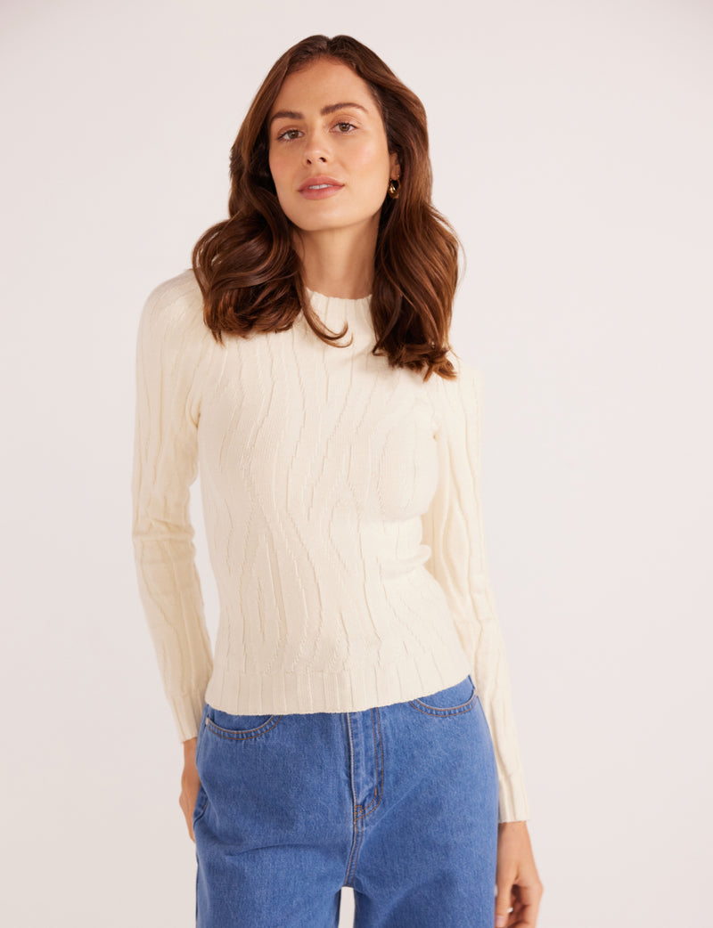 Hazel Textured Knit Top