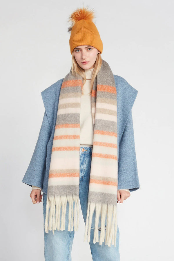 Pastel Stripe Grunge Scarf