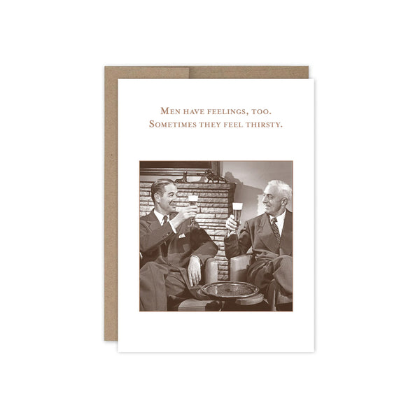 Men Have Feelings Birthday Card