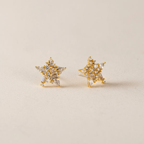 Gold Plated Mini Debut Star Studs