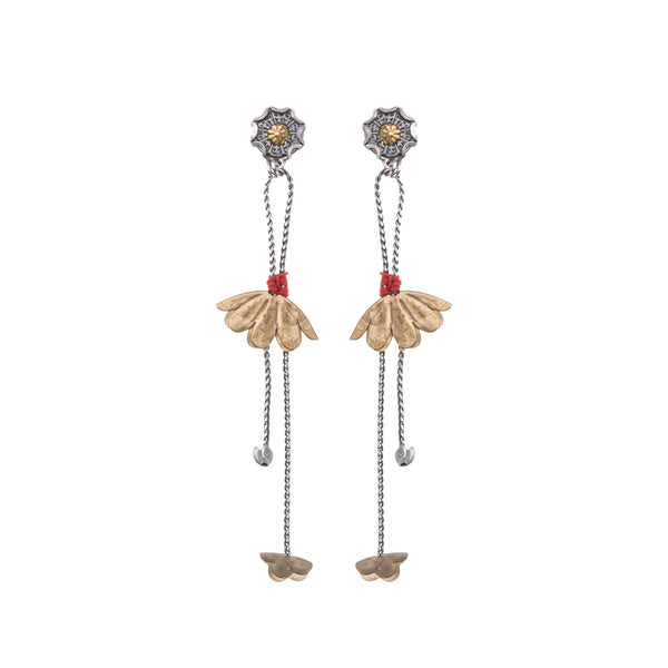 Metal Bloom Set, Oretta Earrings