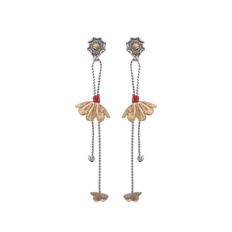 Metal Bloom Set, Oretta Earrings