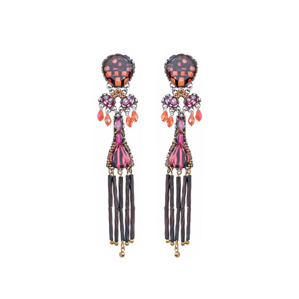 Rosy Clay Set, Traffelle Earrings