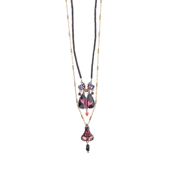 Rosy Clay Set, Milobra Necklace