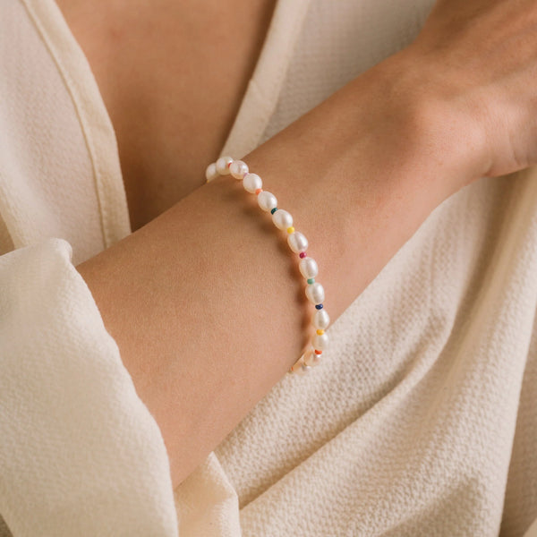 Rainbow Pearl Bracelet