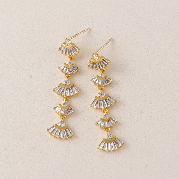 Gold René Drop Earrings