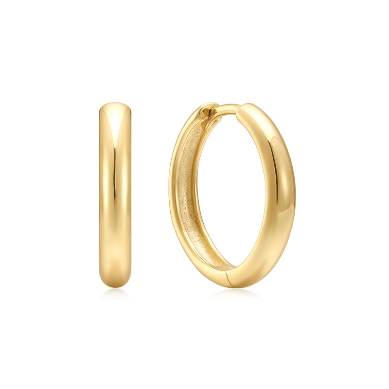 Gold Plated Mini Huggie Hoops