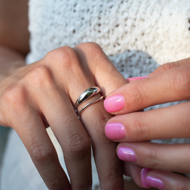 Silver Wave Ring