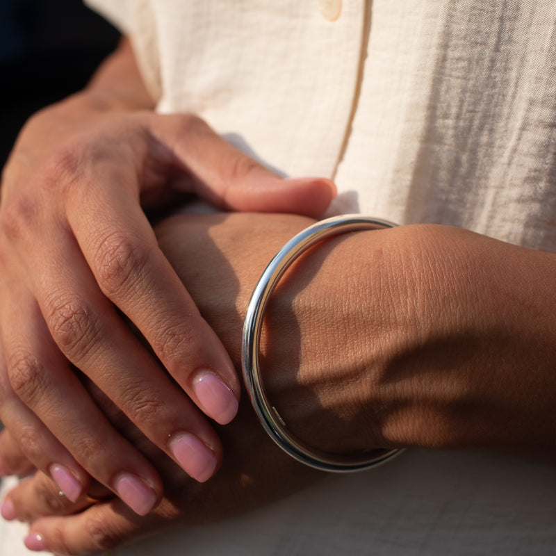 Ophelia Silver Bangle