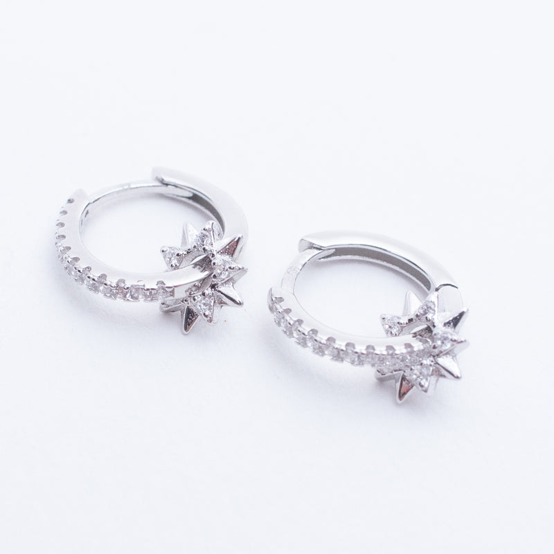 Sunburst Charm Huggies