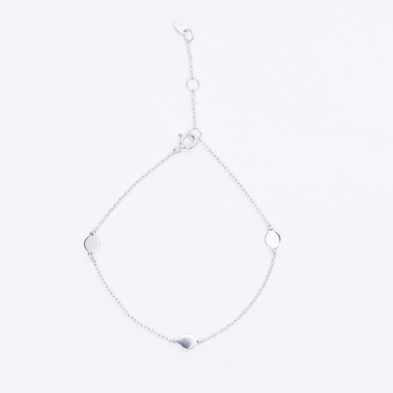 Flat Polka Dot Circle Bracelet