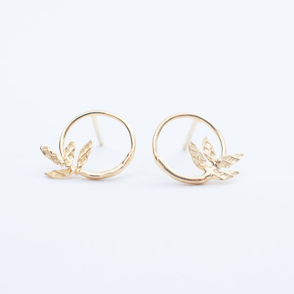 Gold Wreath Studs