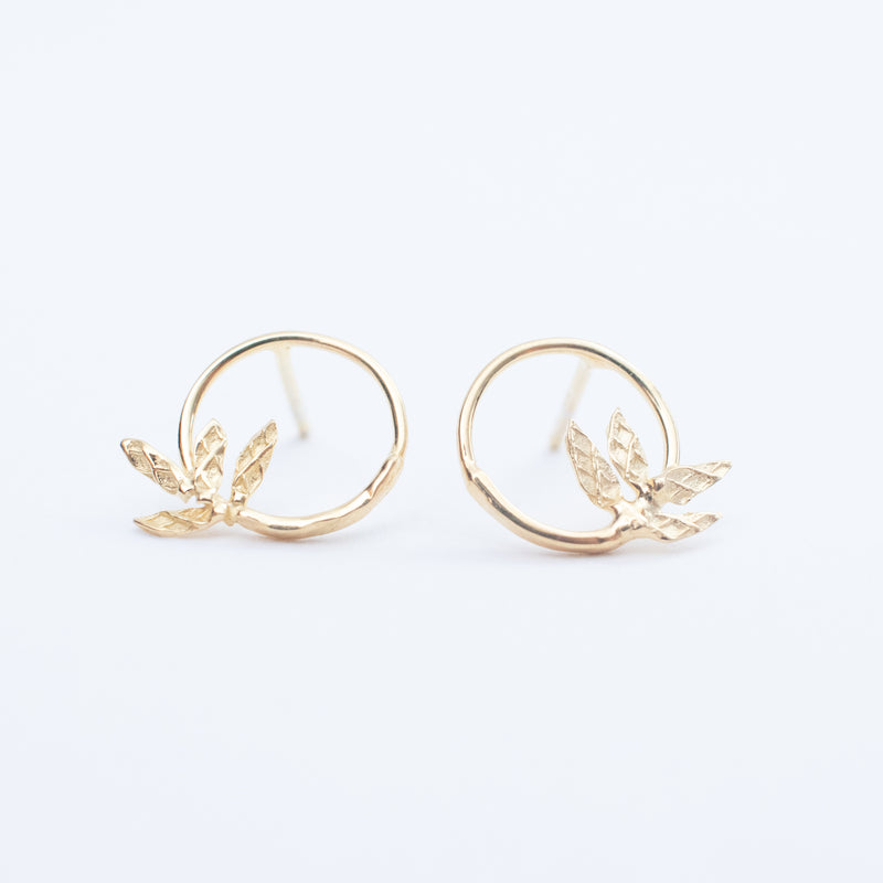 Gold Wreath Studs