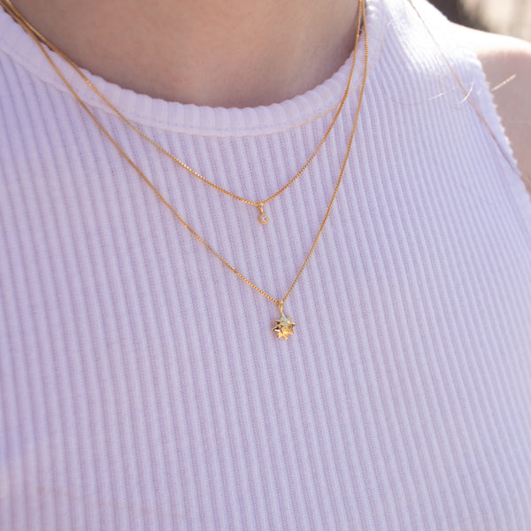 Gold Vermeil Little Sun Necklace