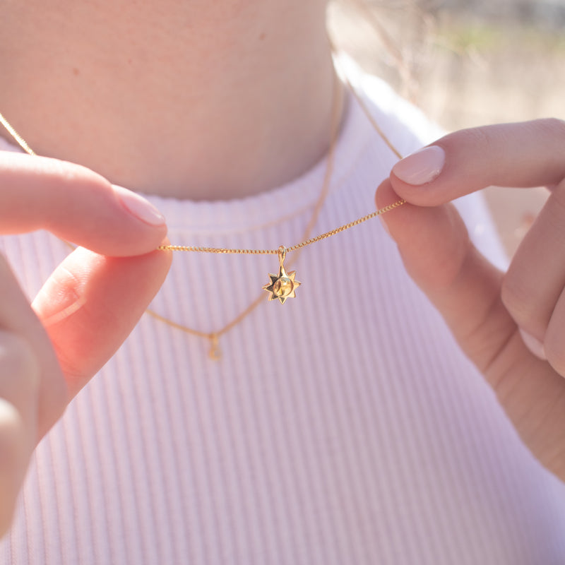Gold Vermeil Little Sun Necklace