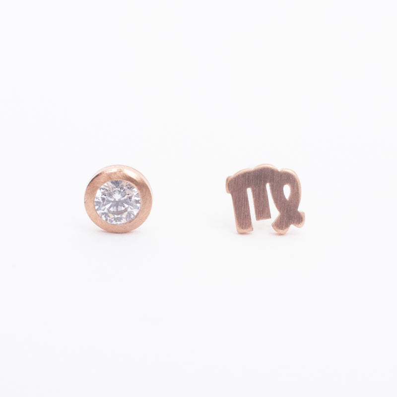 Virgo Zodiac Studs