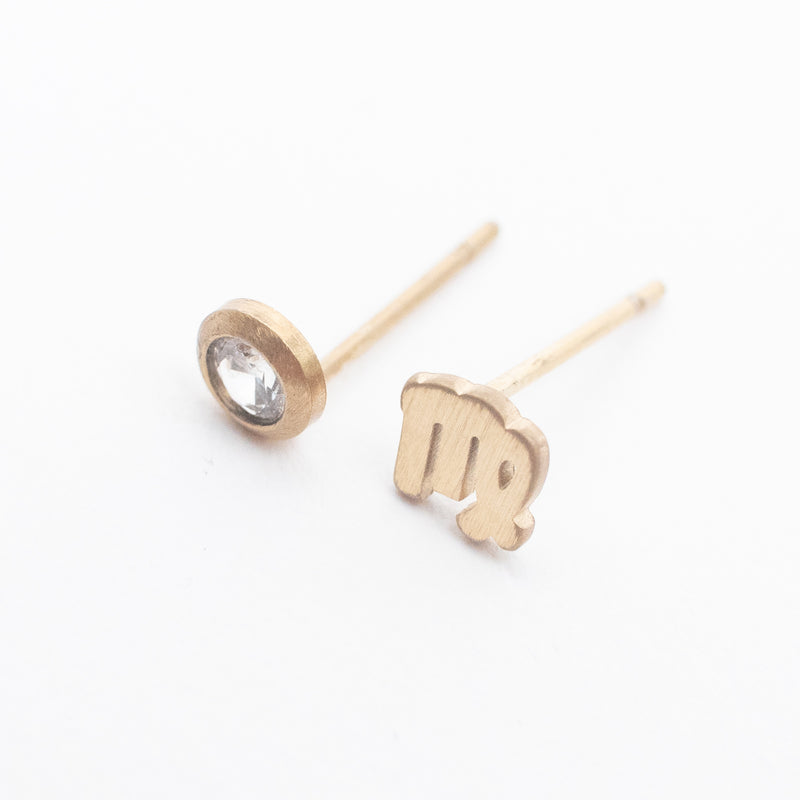 Virgo Zodiac Studs