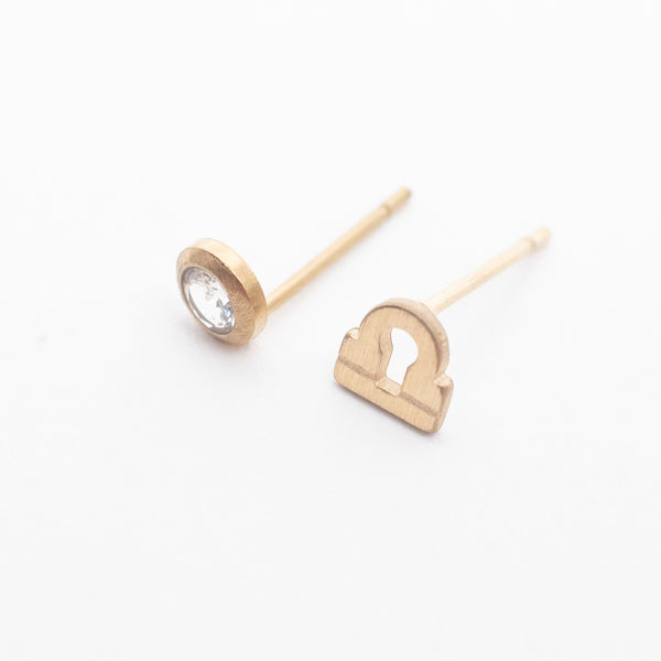 Libra Zodiac Studs