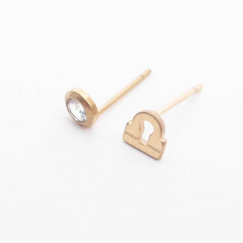 Libra Zodiac Studs