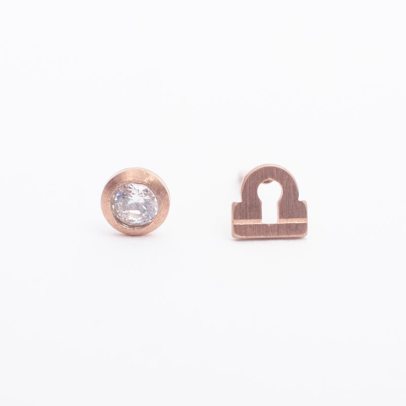 Libra Zodiac Studs