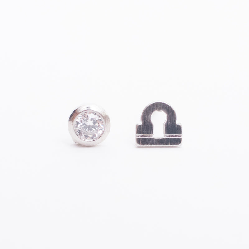 Libra Zodiac Studs