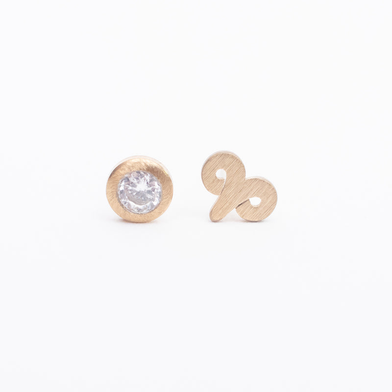 Aries Zodiac Studs