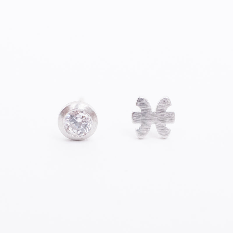 Pisces Zodiac Studs