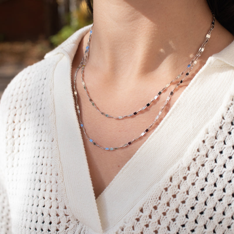 Silver Plated Cleo Layered Necklace