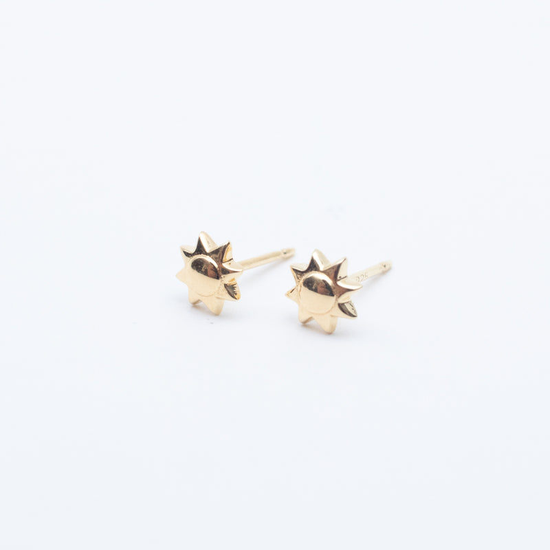 Gold Vermeil Sun Studs