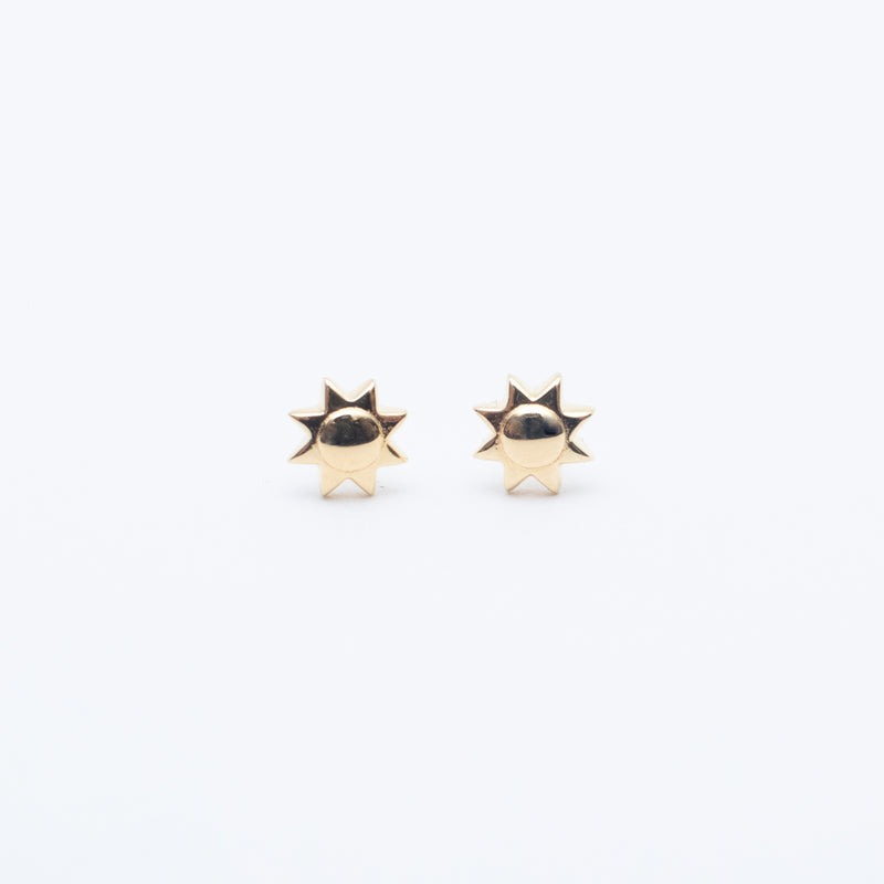 Gold Vermeil Sun Studs