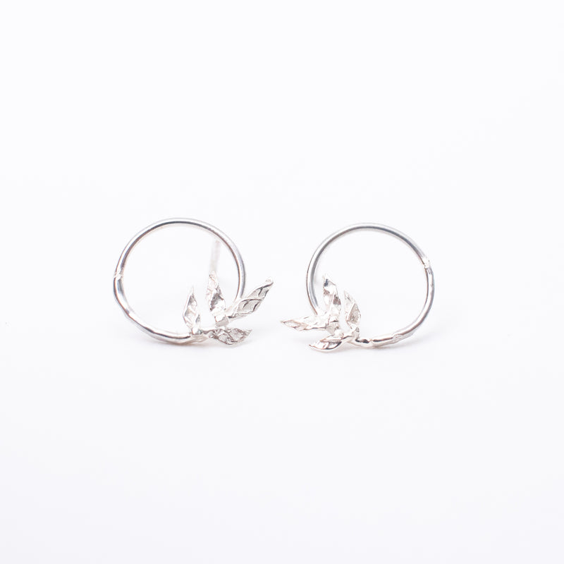 Silver Wreath Studs