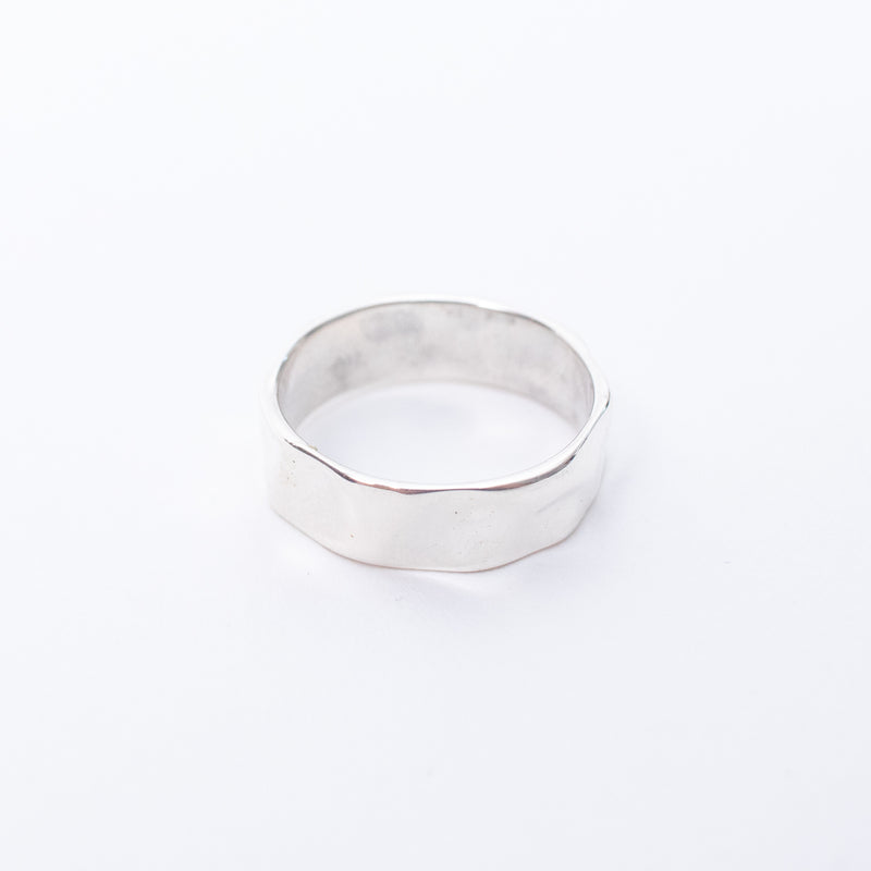 Silver Textured Band