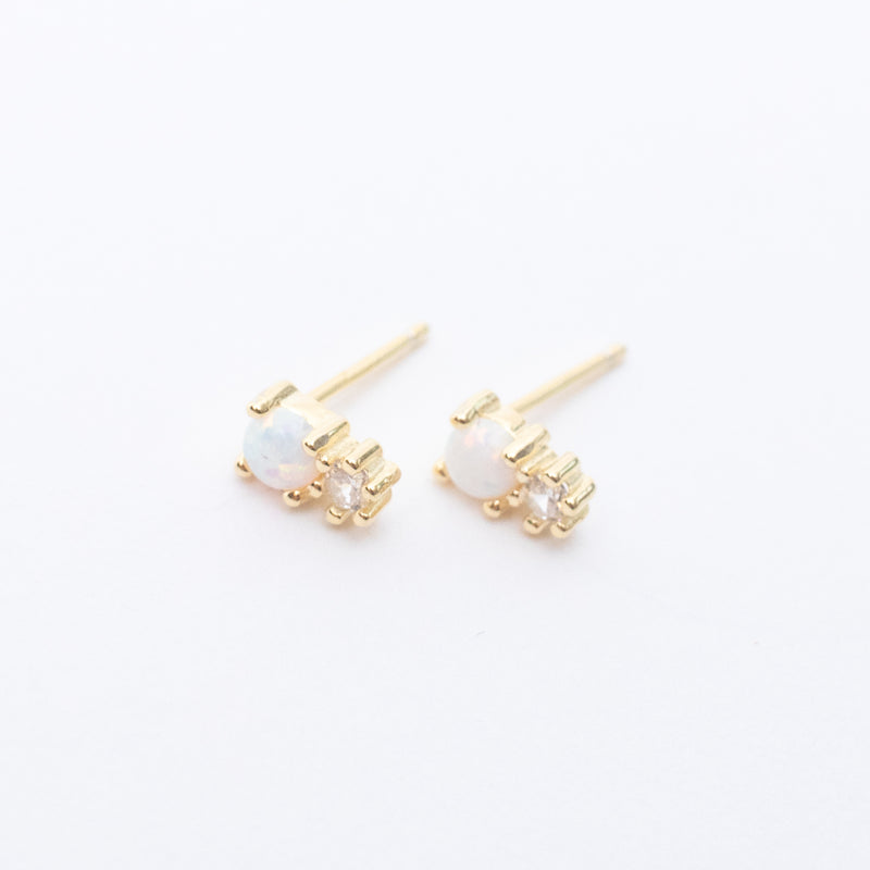 Opal & Cubic Studs