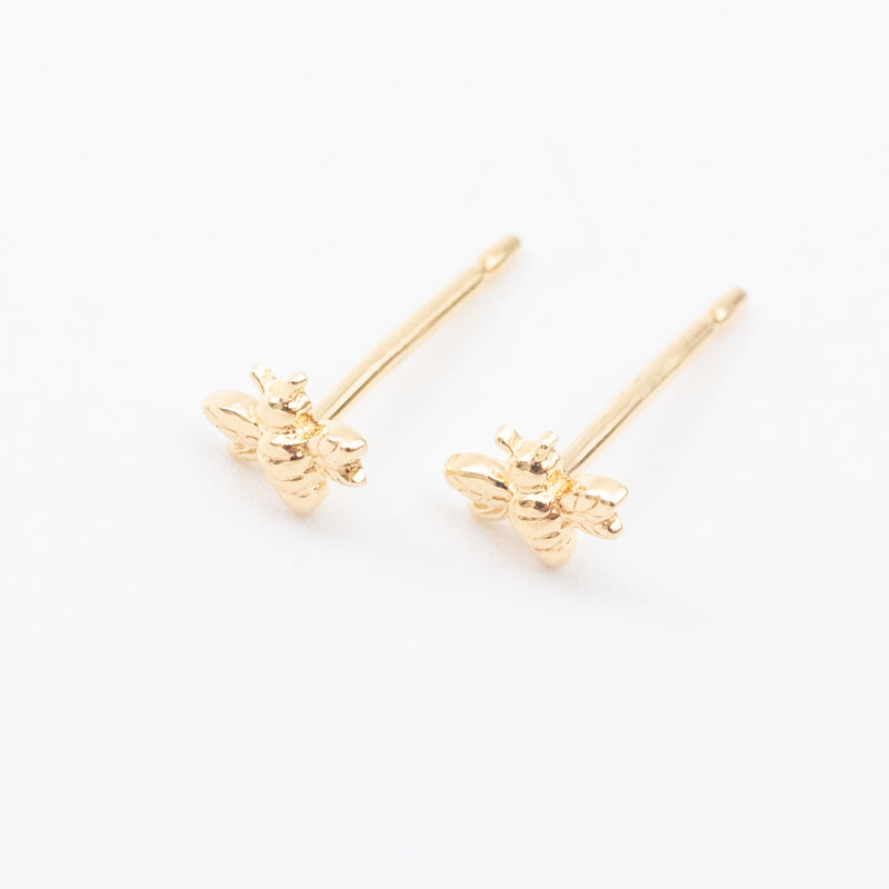 Gold Vermeil Teeny Tiny Bee Studs