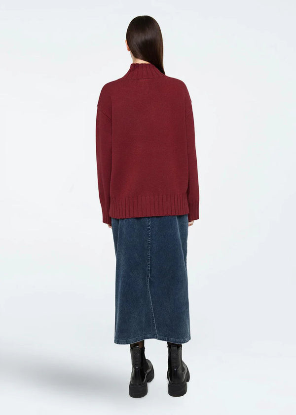 Siara Corduroy Midi Skirt