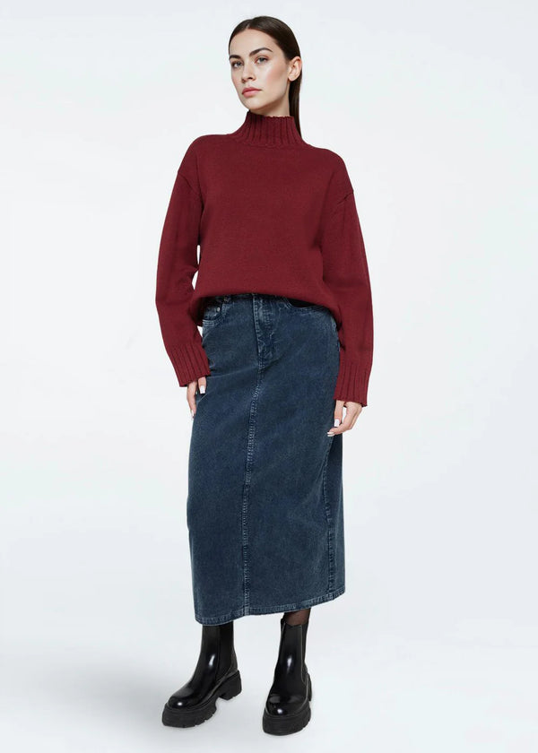Siara Corduroy Midi Skirt