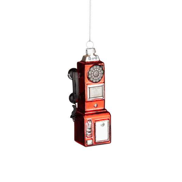 Vintage Pay Phone Ornament