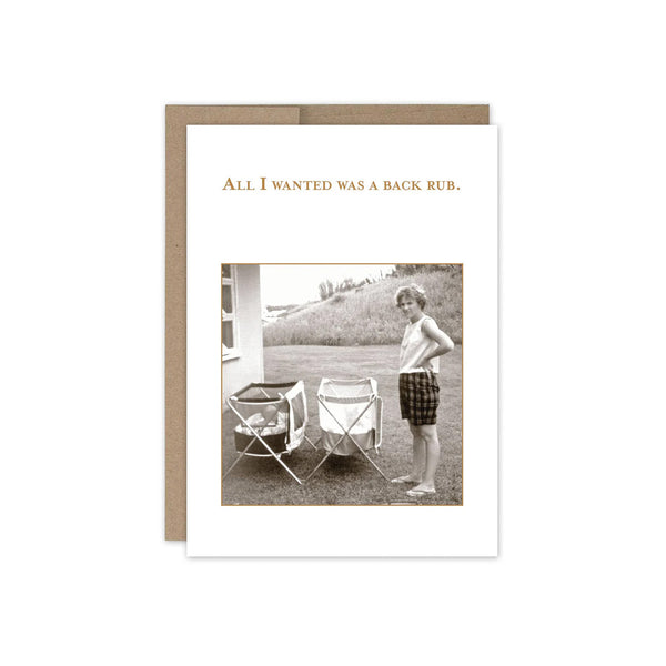 Back Rub Card
