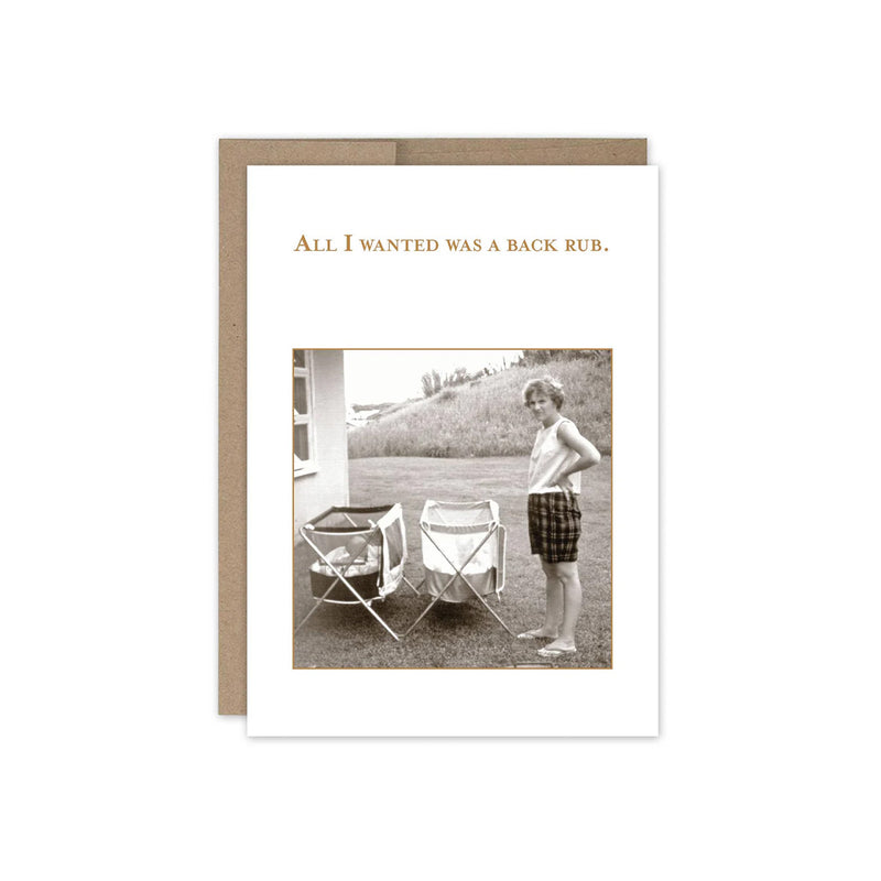 Back Rub Card