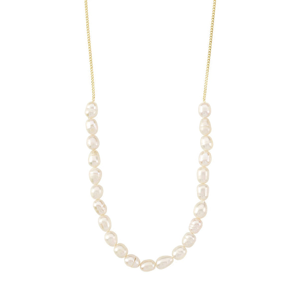 Berthe Gold Plated Pearl Necklace