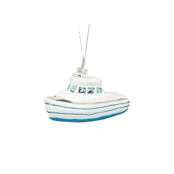 Striped Boat Ornament