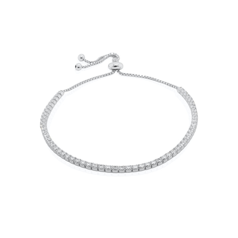 Adjustable CZ Tennis Bracelet