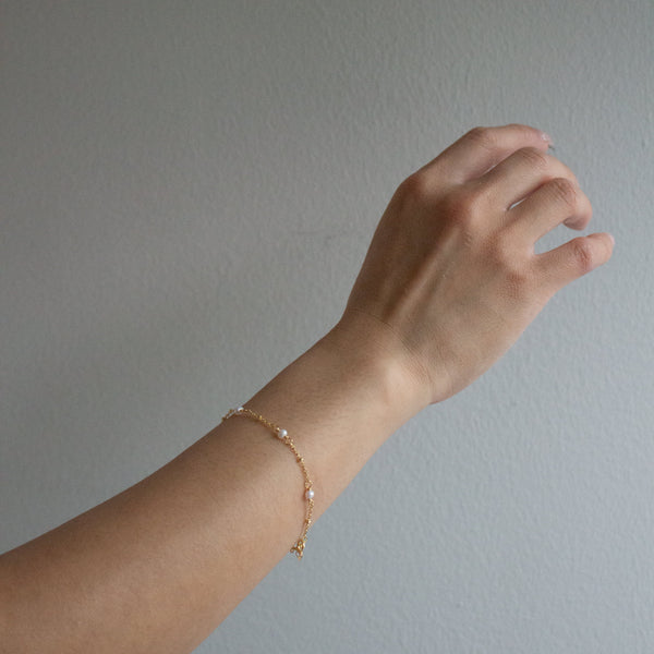 Gold Vermeil Pearl Bracelet
