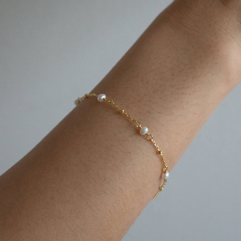 Gold Vermeil Pearl Bracelet