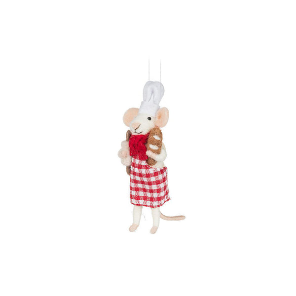 Pastry Chef Mouse Ornament