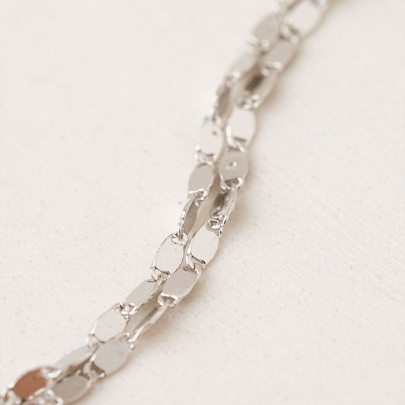 Silver Plated Cleo Layered Necklace