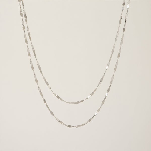 Silver Plated Cleo Layered Necklace