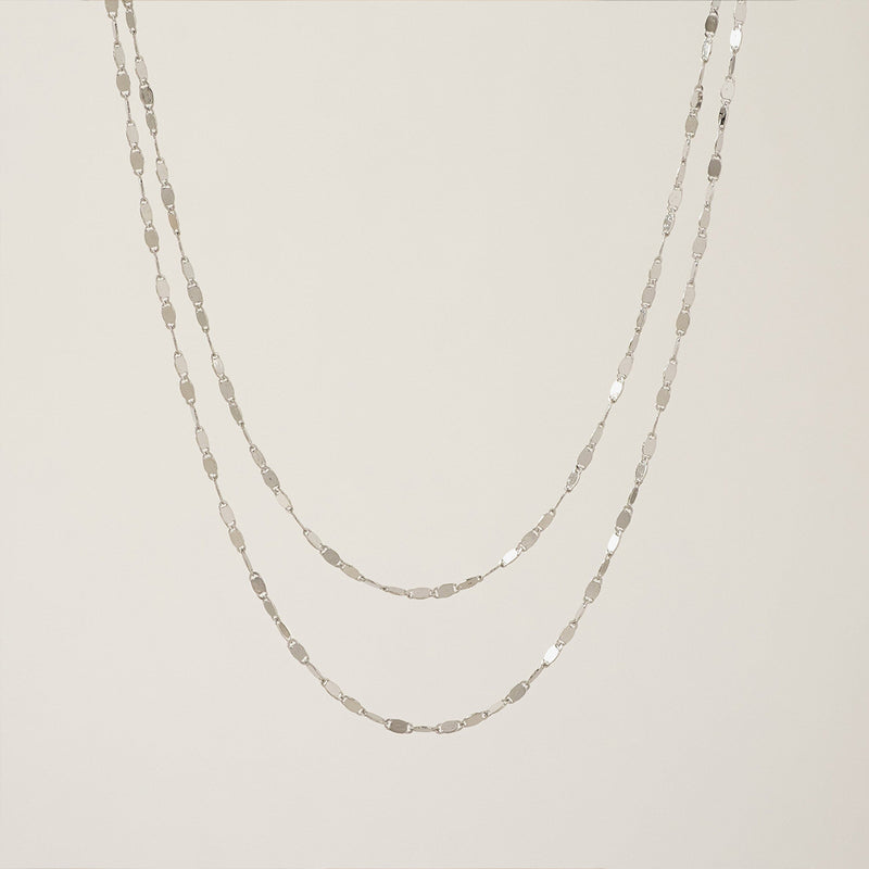 Silver Plated Cleo Layered Necklace