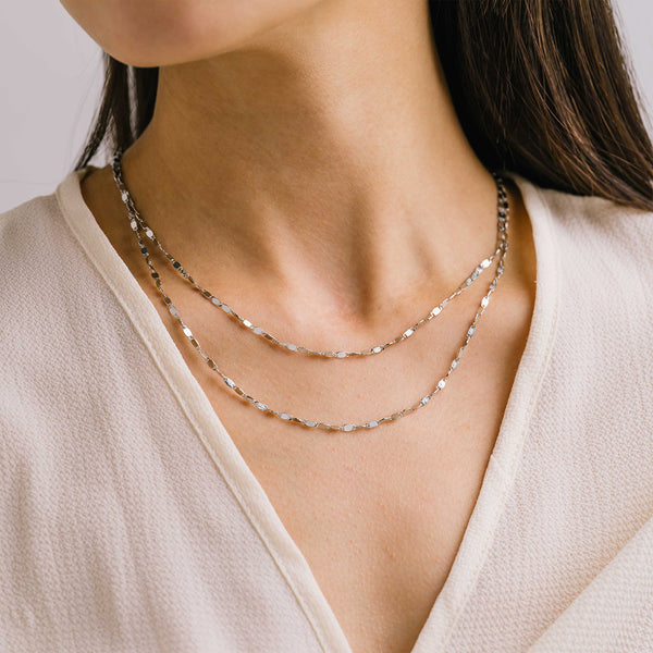 Silver Plated Cleo Layered Necklace