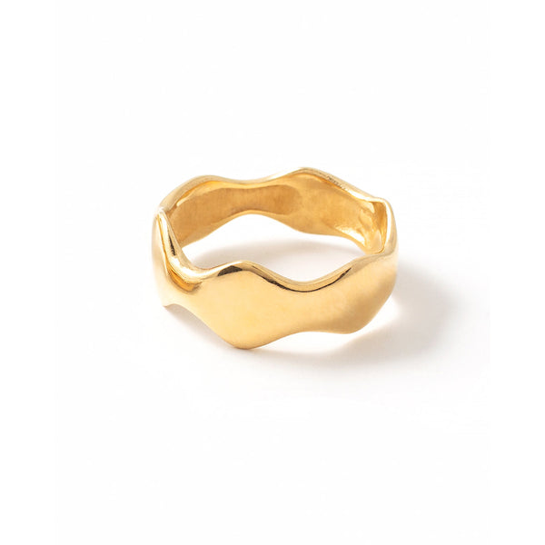 Gold Vermeil Corva Ring